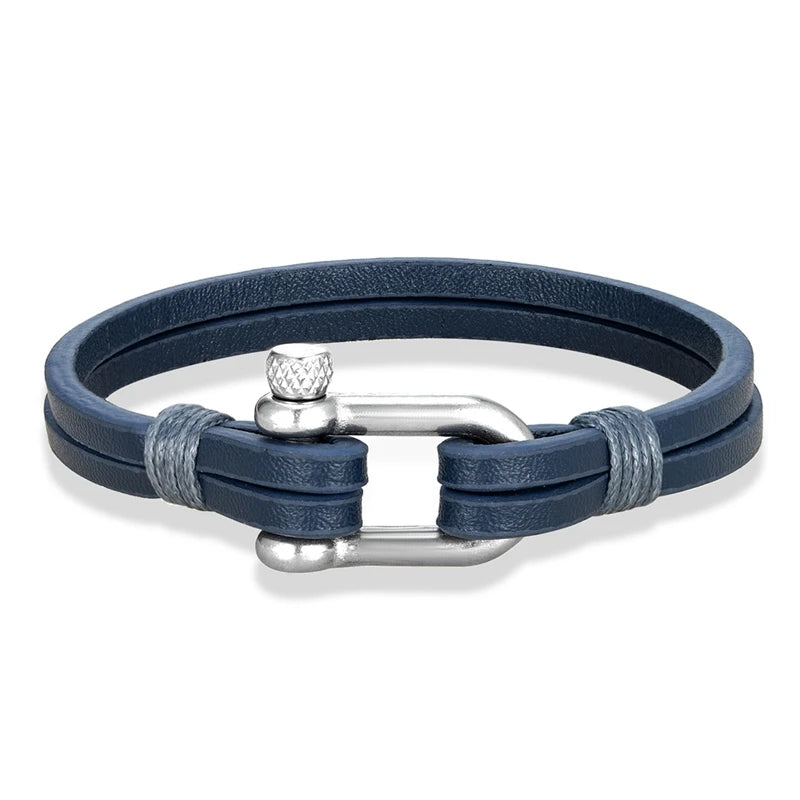Leather U Bracelet - Myst Bracelets
