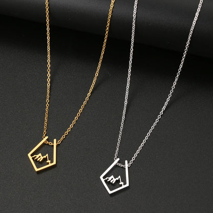 Stainless Steel Mountain Necklace - Myst Bracelets