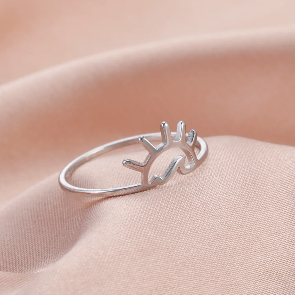 Stainless Steel Sun Wave Ring - Myst Bracelets
