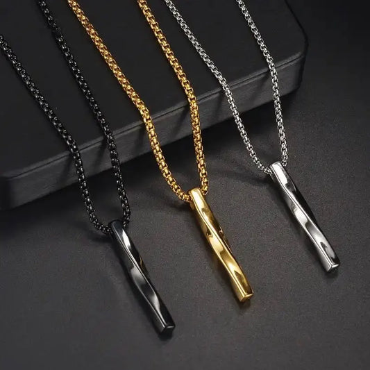 Stainless Steel Spiral Pendant Necklace - Myst Bracelets